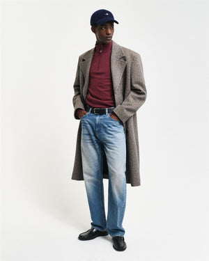 Extrafine lambswool half zip-Genser-Gant-Aandahls
