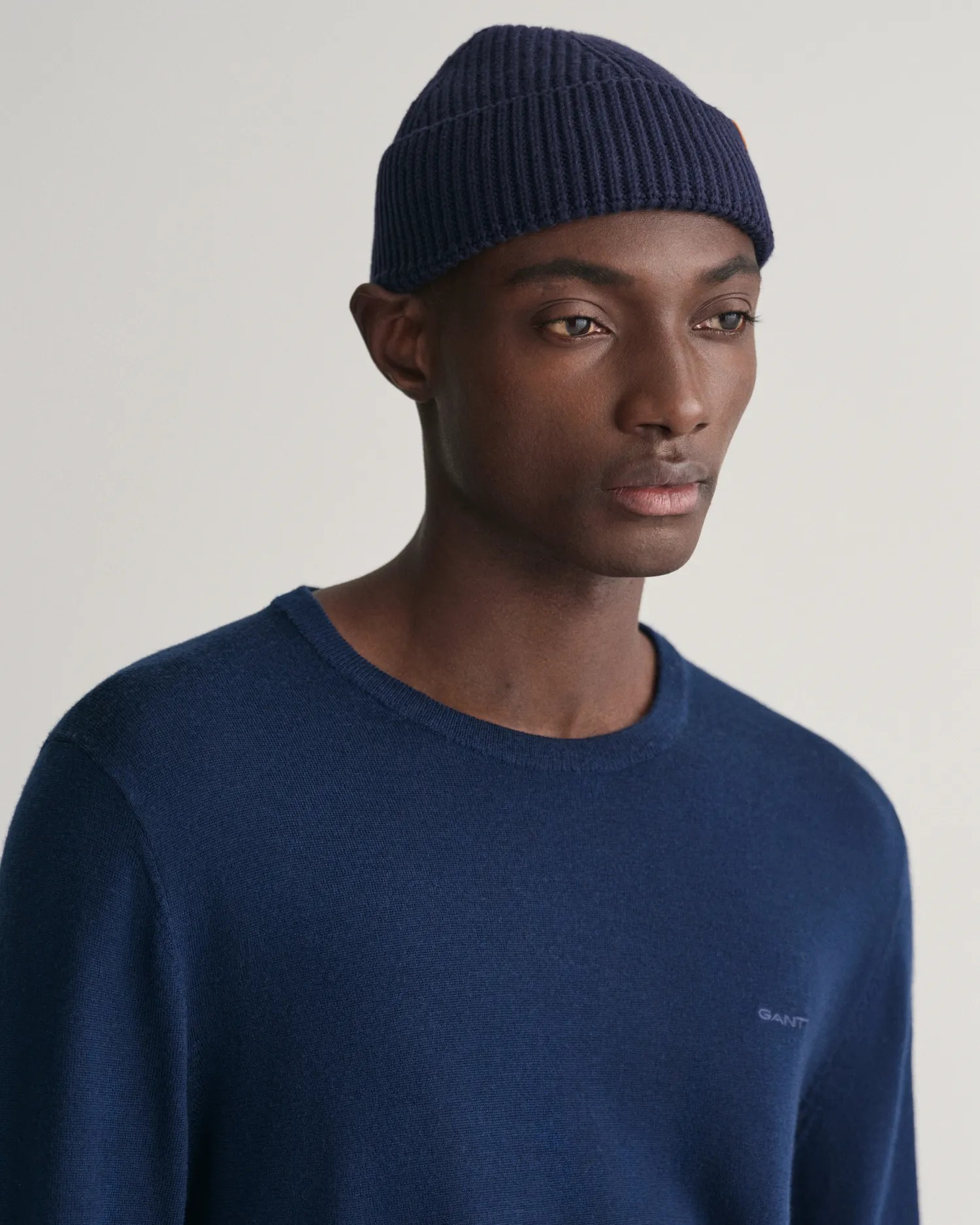 Extrafine merino wool c-neck-Genser-Gant-Aandahls