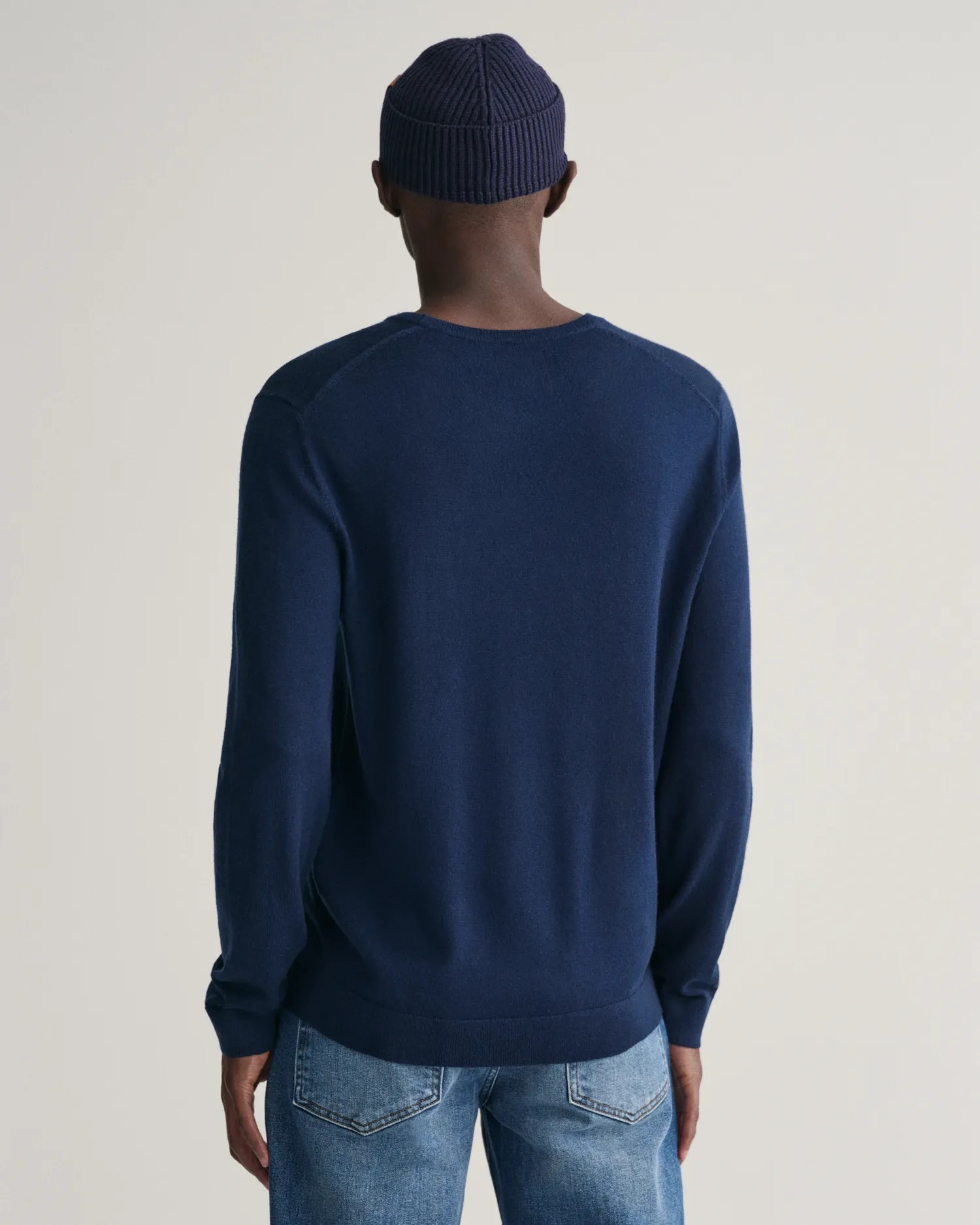 Extrafine merino wool c-neck-Genser-Gant-Aandahls