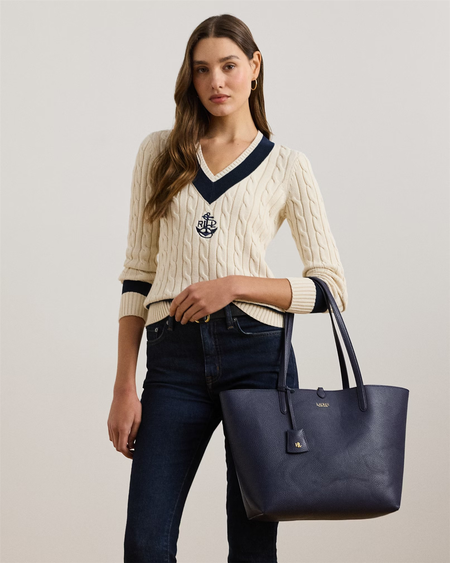 Faux-leather reversible bag-Veske-Ralph Lauren-Aandahls