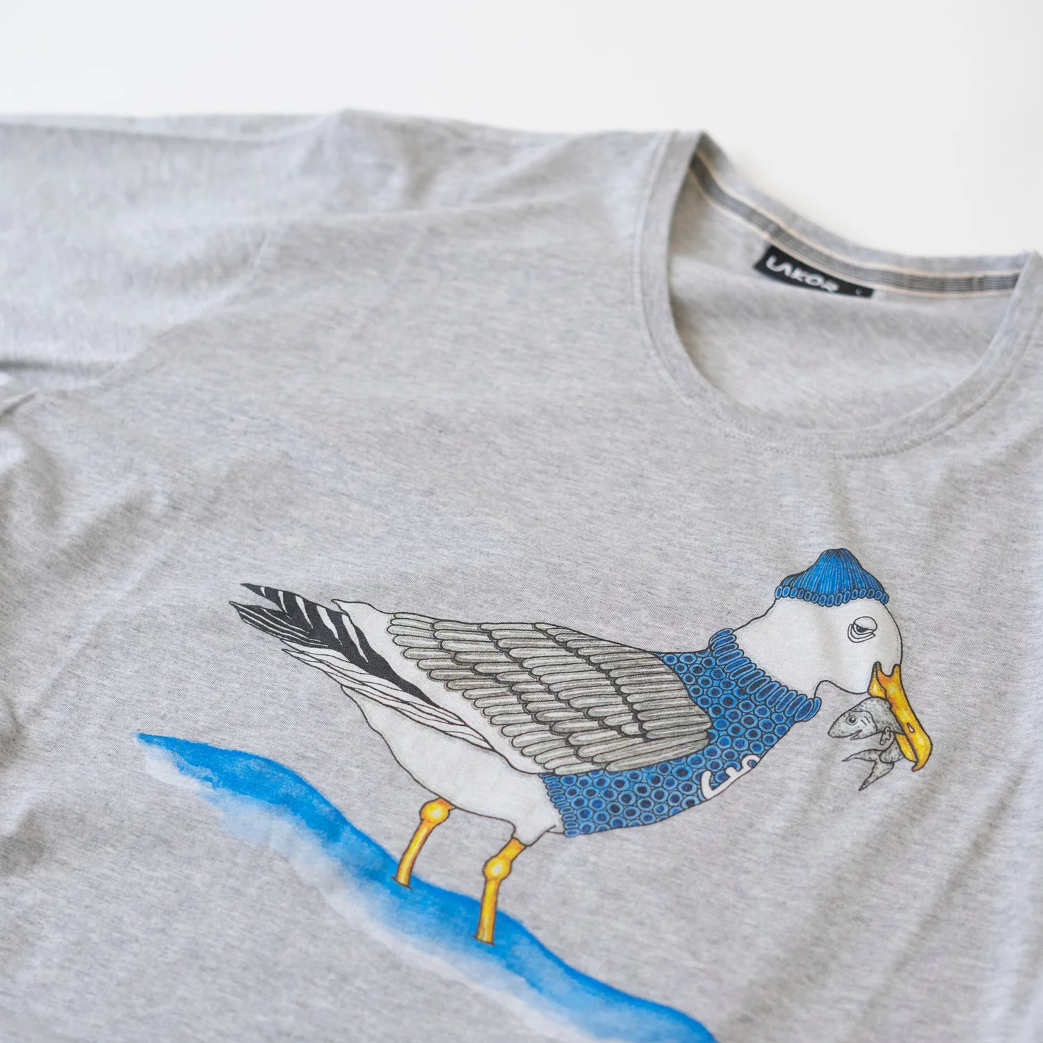 Fishing Seagull-T-shirt-Lakor-Aandahls