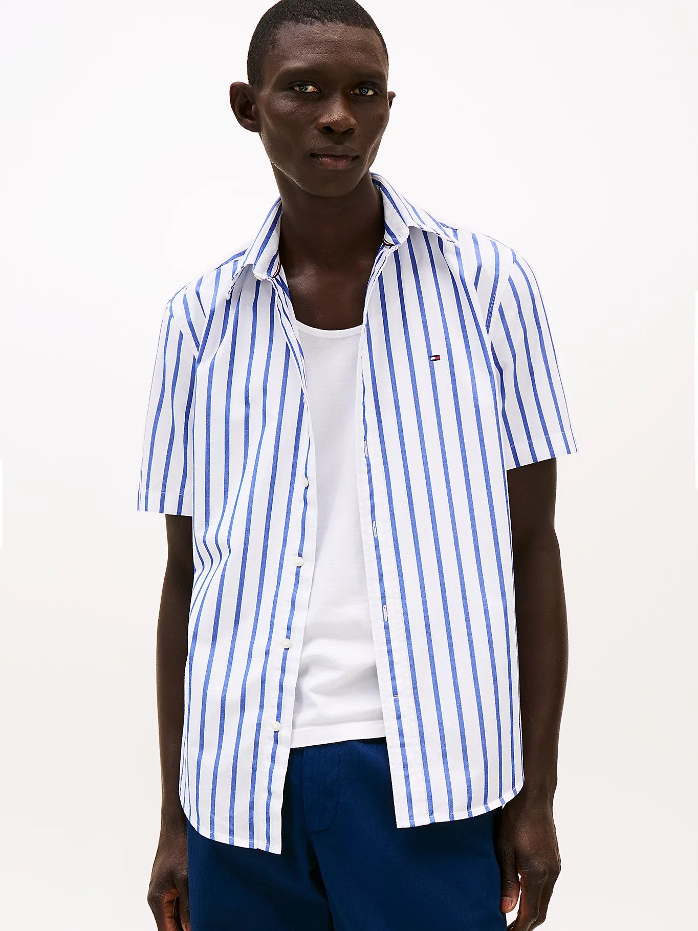Flex poplin shirt-Skjorte-Tommy Hilfiger-Aandahls