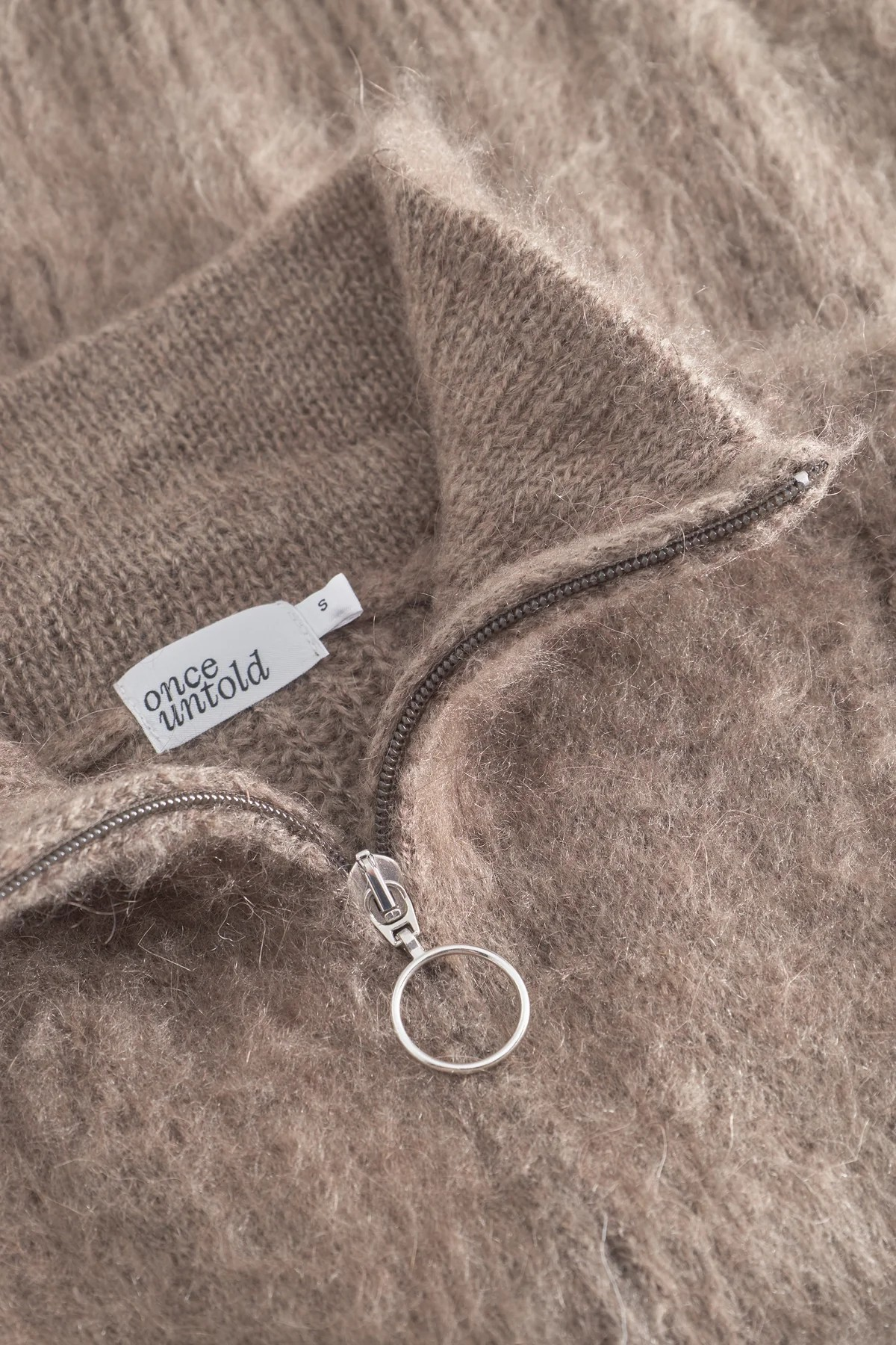 Florie Brushed Zip Knit-Strikk-OnceUntold-Aandahls
