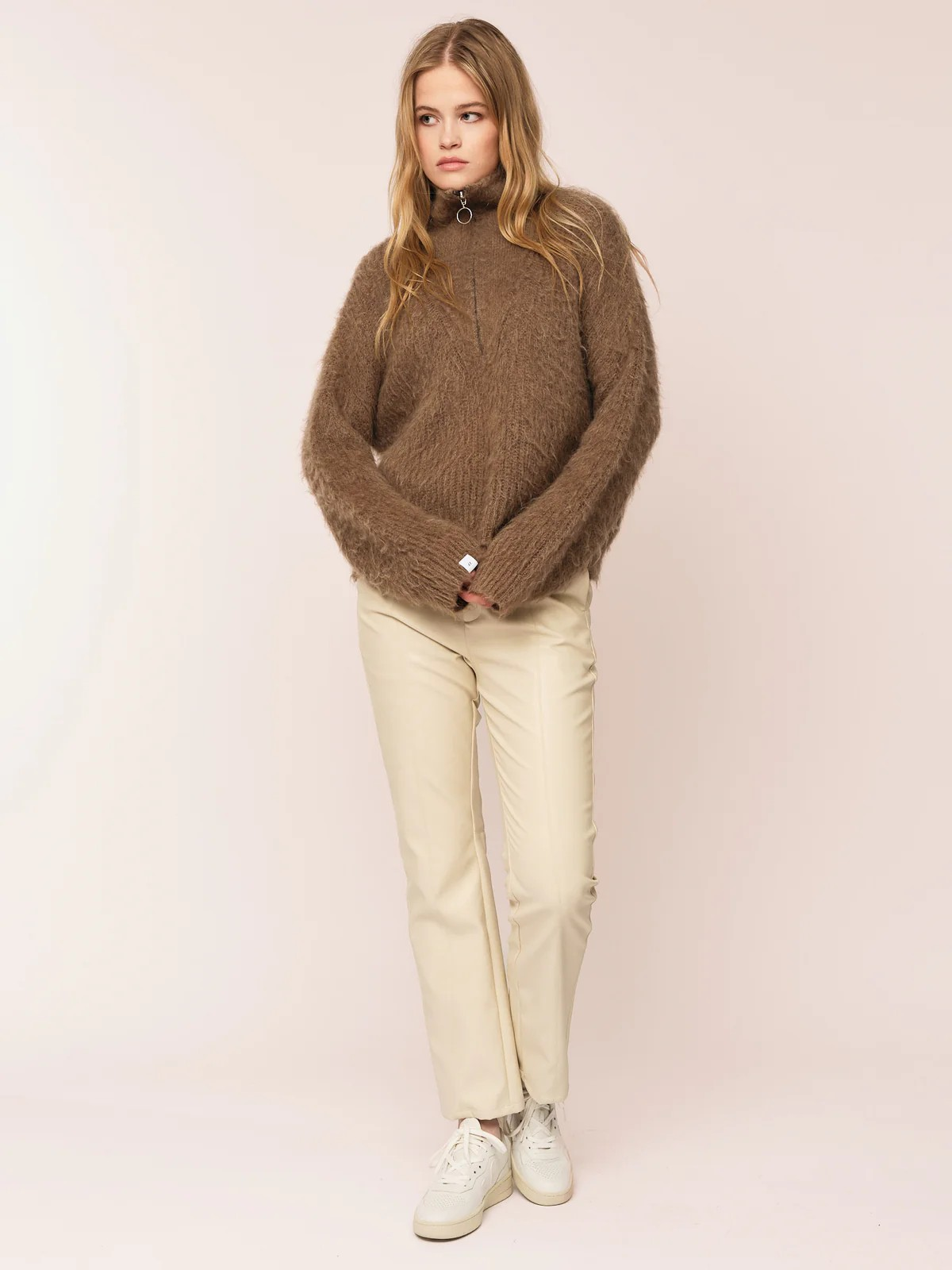 Florie Brushed Zip Knit-Strikk-OnceUntold-Aandahls