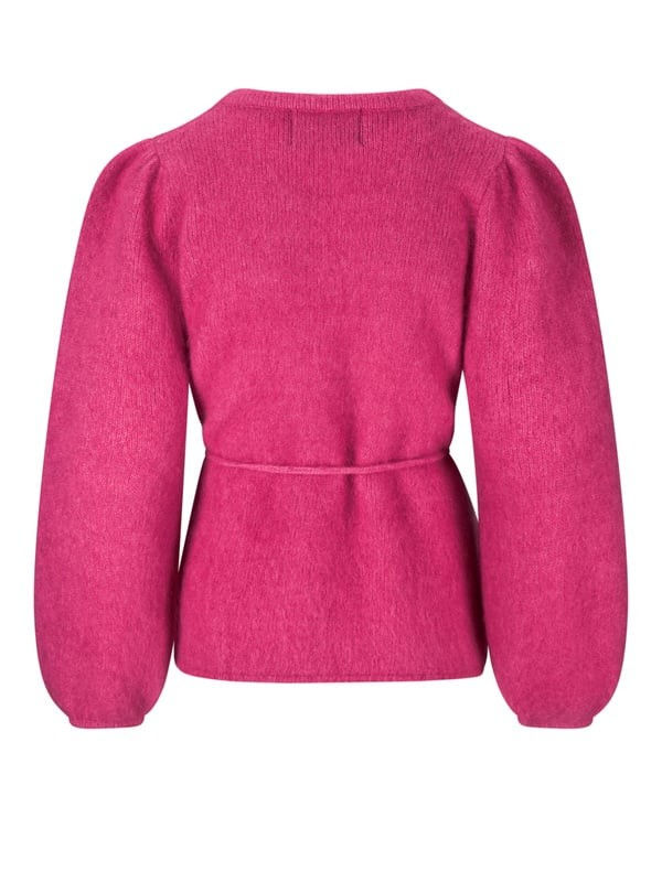 Fredrikke chunky cardigan Hot Pink-Cardigan-Ella&il-Aandahls