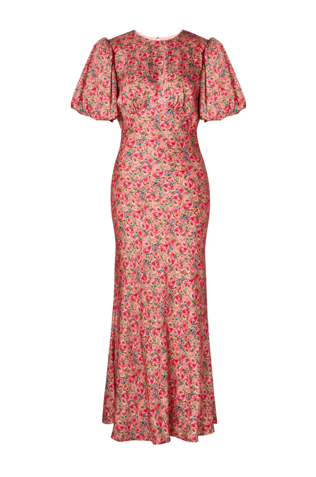 Freja Pouf Sleeve Maxi Dress-Kjole-By Malina-Aandahls