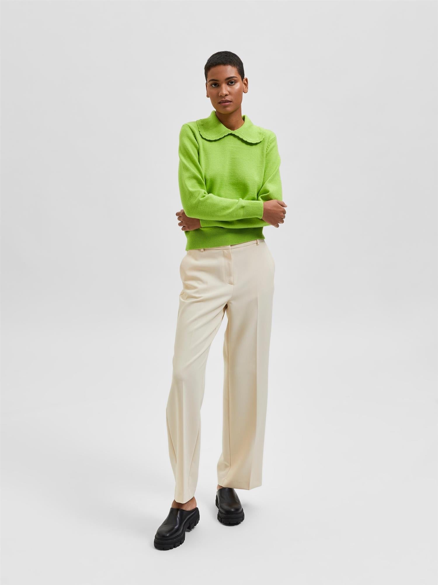 Frita MW wide pant-Bukse-Selected Femme-Aandahls