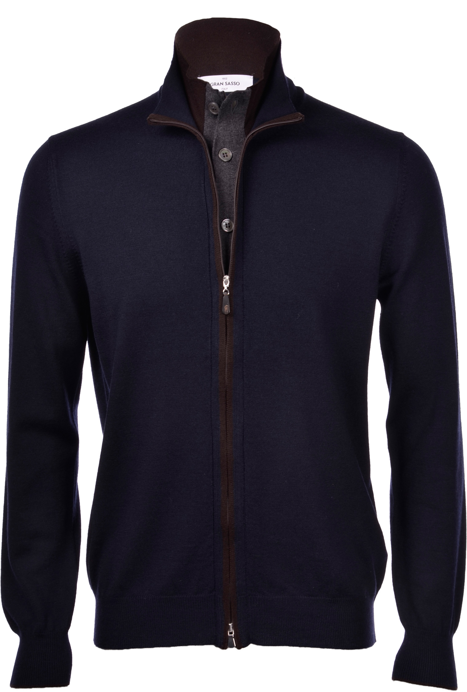 Giubbino Zip Jacket-Cardigan-Gran Sasso-Aandahls