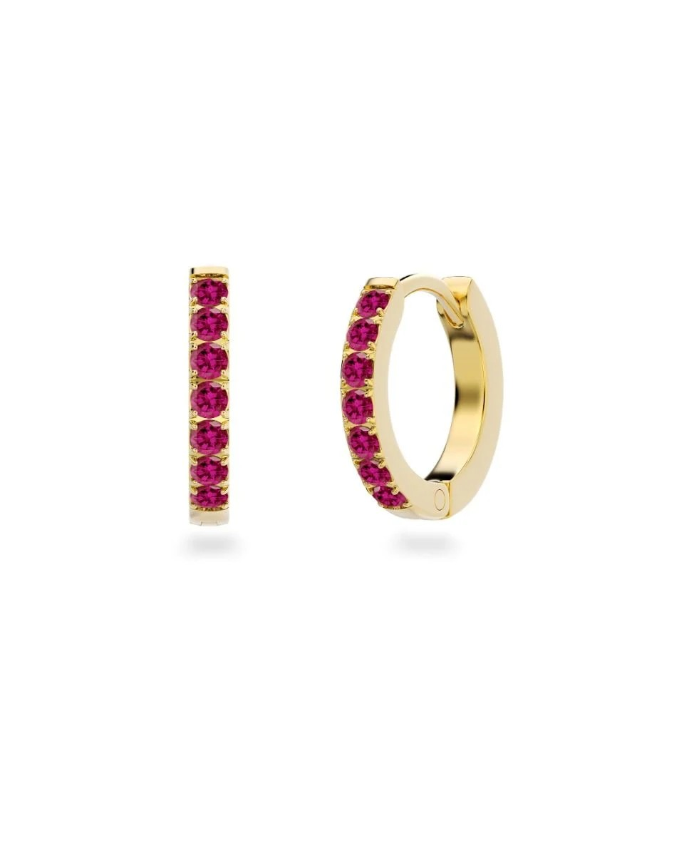 Glow Hoops M Hot Pink Gold-Accessories-Edblad-Aandahls