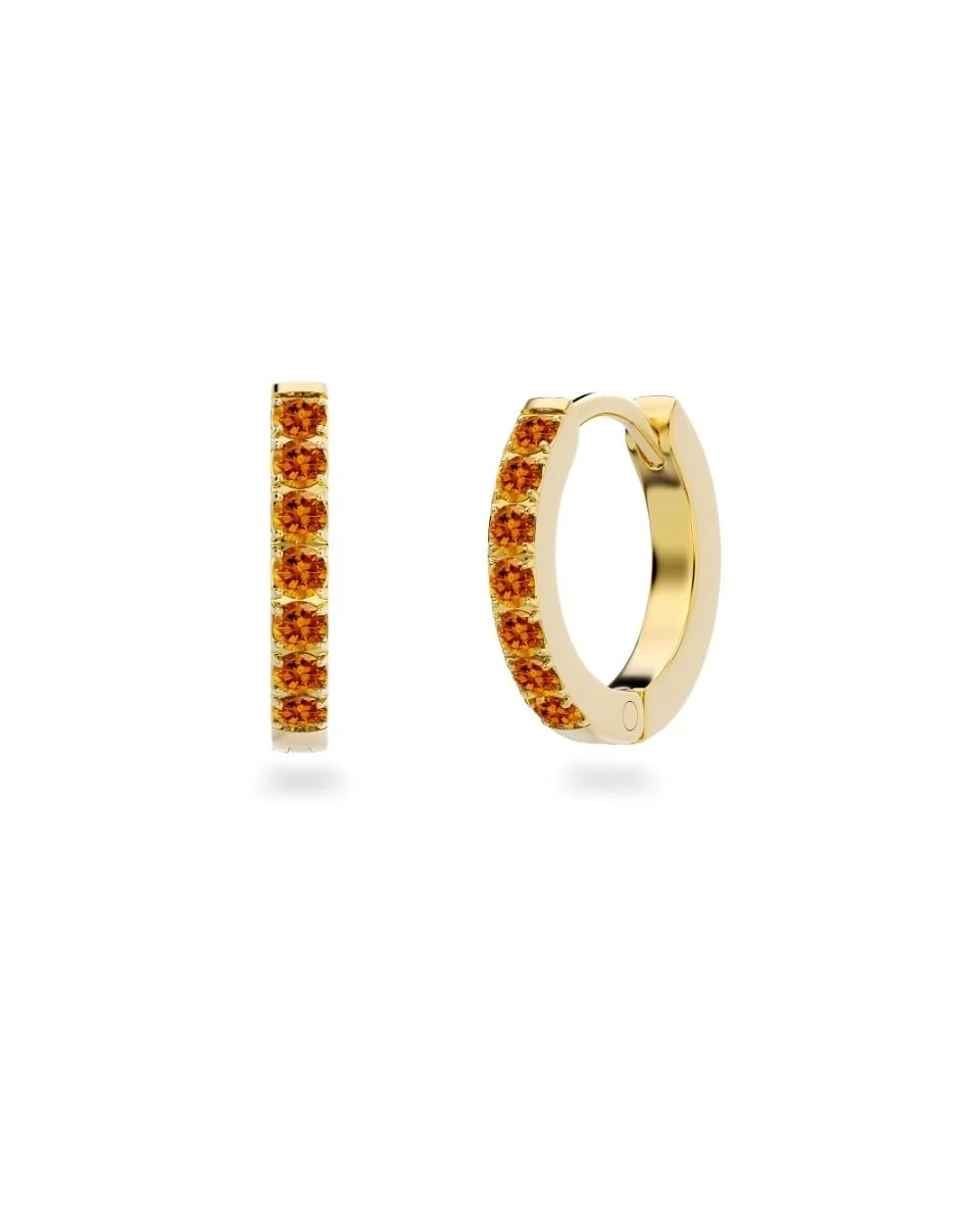 Glow Hoops M Tangerine Gold-Accessories-Edblad-Aandahls