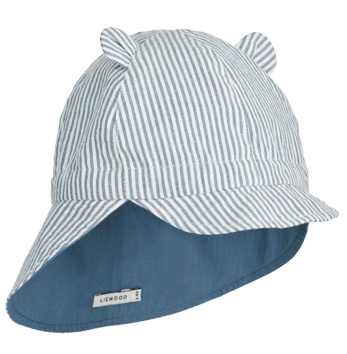 Gorm reversible sun hat w/ear-Hodeplagg-Liewood-Aandahls