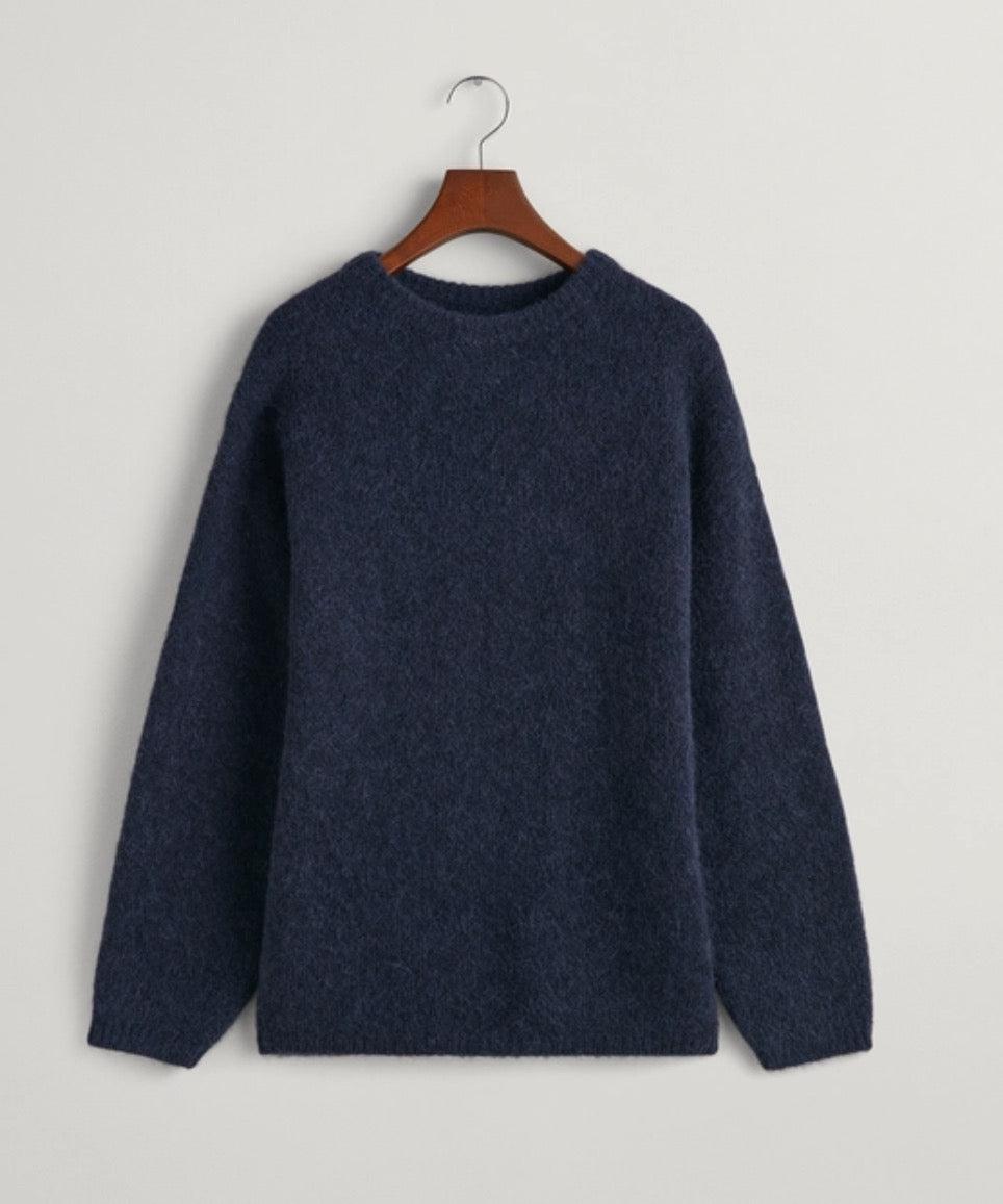 Hairy Texture C-Neck-Genser-Gant-Aandahls