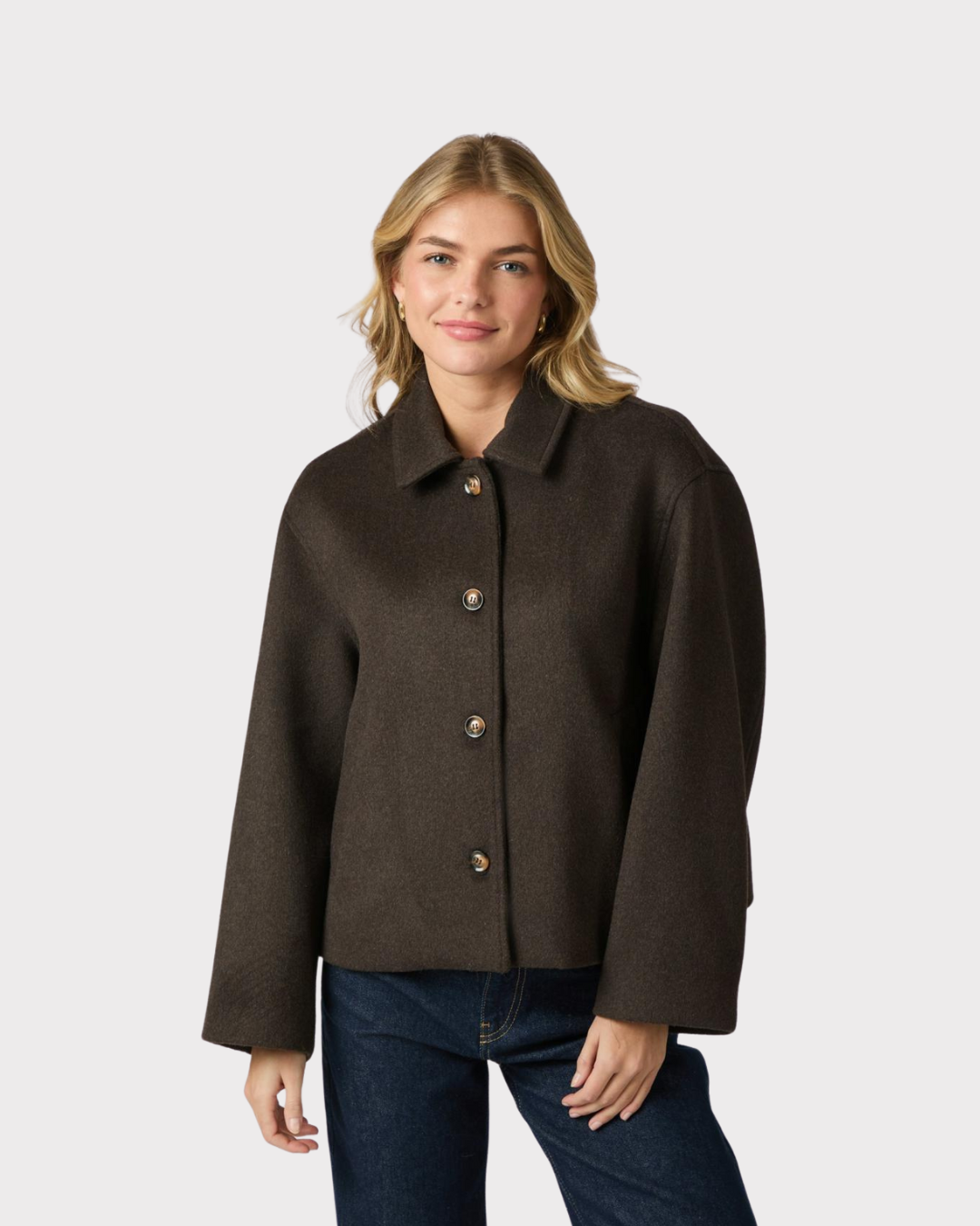 Hamra Wool Jacket-Ytterjakker-Neo Noir-Aandahls