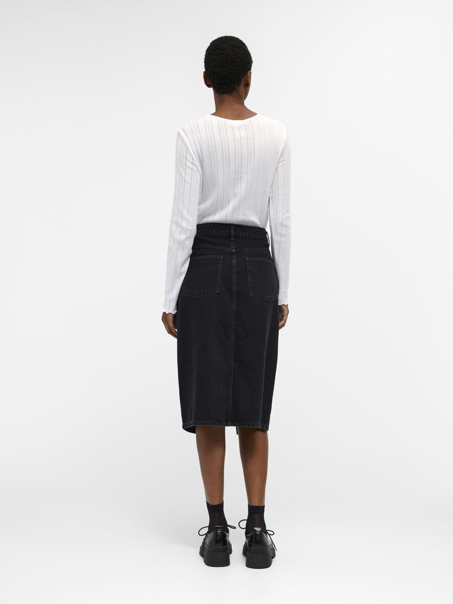 Harlow midi denim skirt-Skjørt-Object Collectors Item-Aandahls