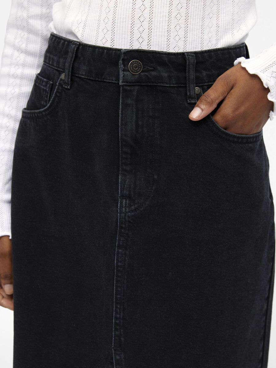Harlow midi denim skirt-Skjørt-Object Collectors Item-Aandahls