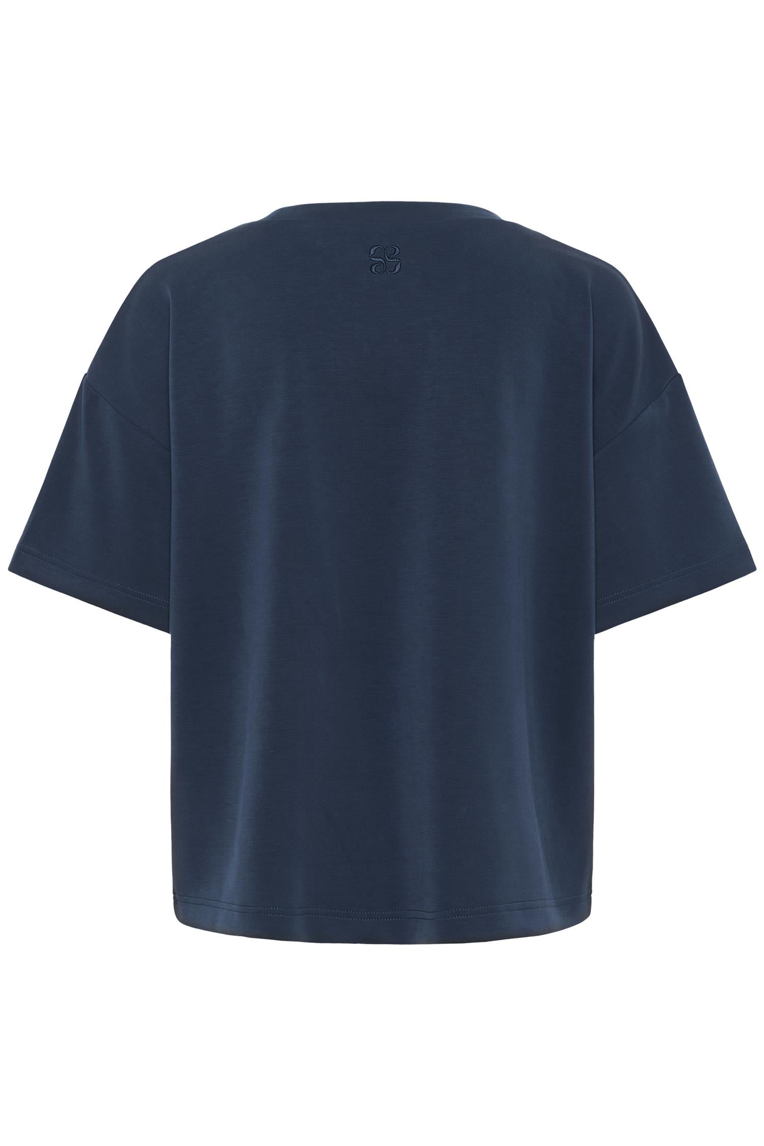 Hellemw Emb Boxy Tee-T-shirt-My Essential Wardrobe-Aandahls