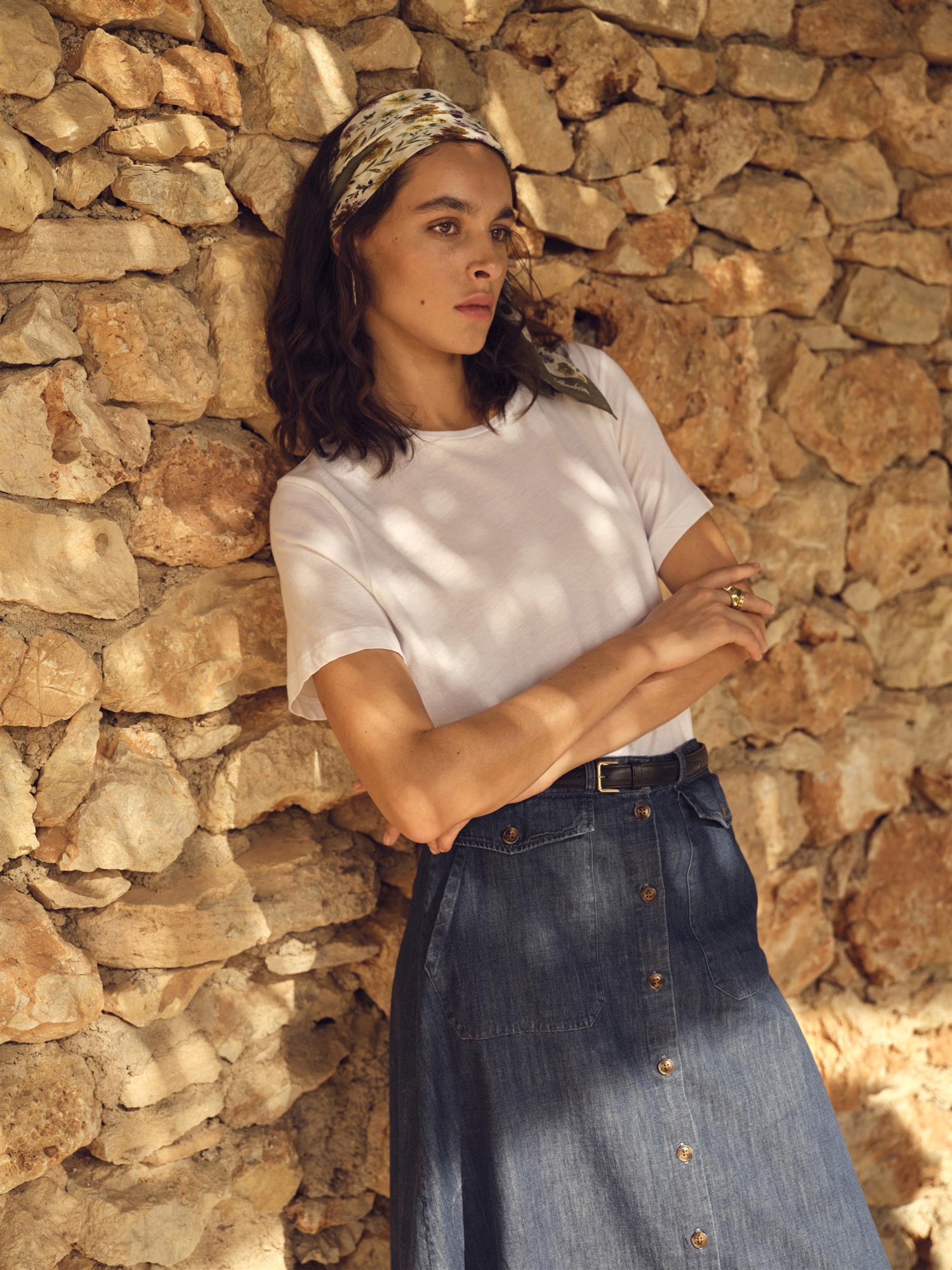 Helmi linen top-T-shirt-Stenstrøms-Aandahls