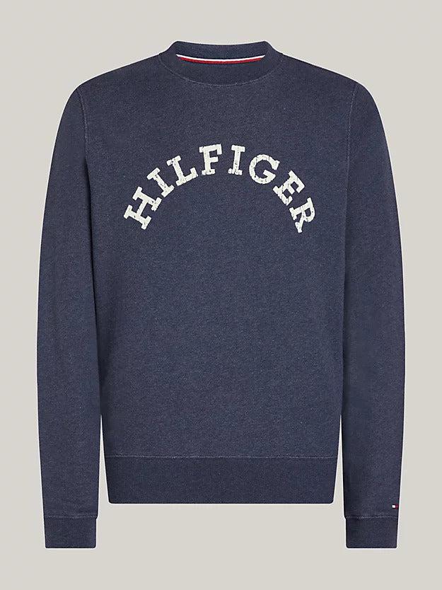 Hilfiger arched htr sweatshirt-Genser-Tommy Hilfiger-Aandahls