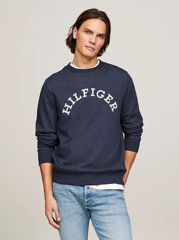 Hilfiger arched htr sweatshirt-Genser-Tommy Hilfiger-Aandahls