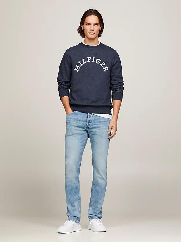 Hilfiger arched htr sweatshirt-Genser-Tommy Hilfiger-Aandahls