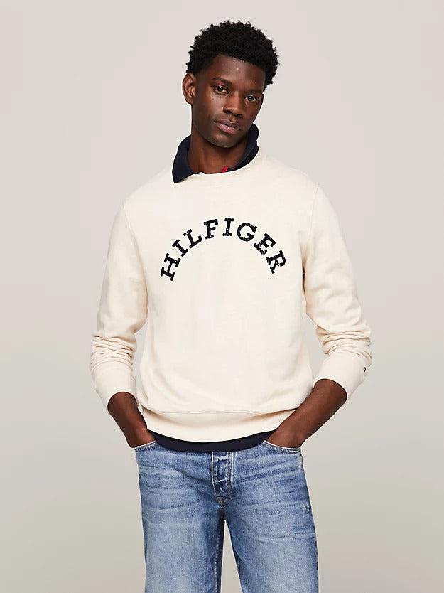 Hilfiger arched htr sweatshirt-Genser-Tommy Hilfiger-Aandahls