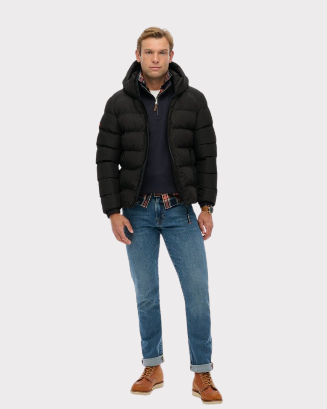 Hooded Sports Puffer Jacket-Yttertøy-Superdry-Aandahls