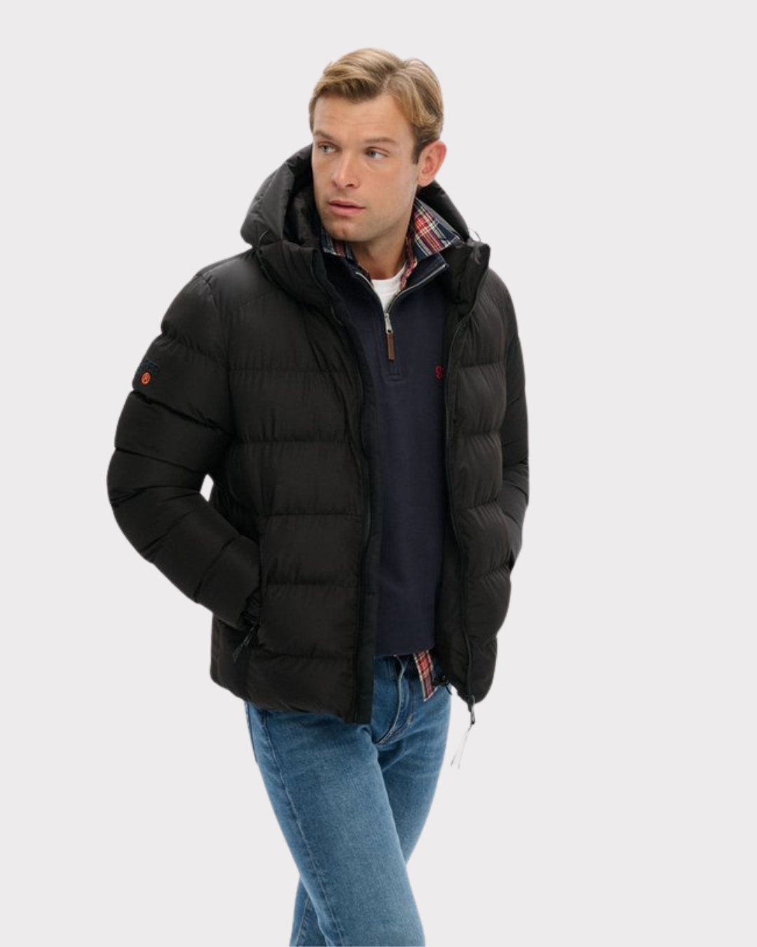 Hooded Sports Puffer Jacket-Yttertøy-Superdry-Aandahls
