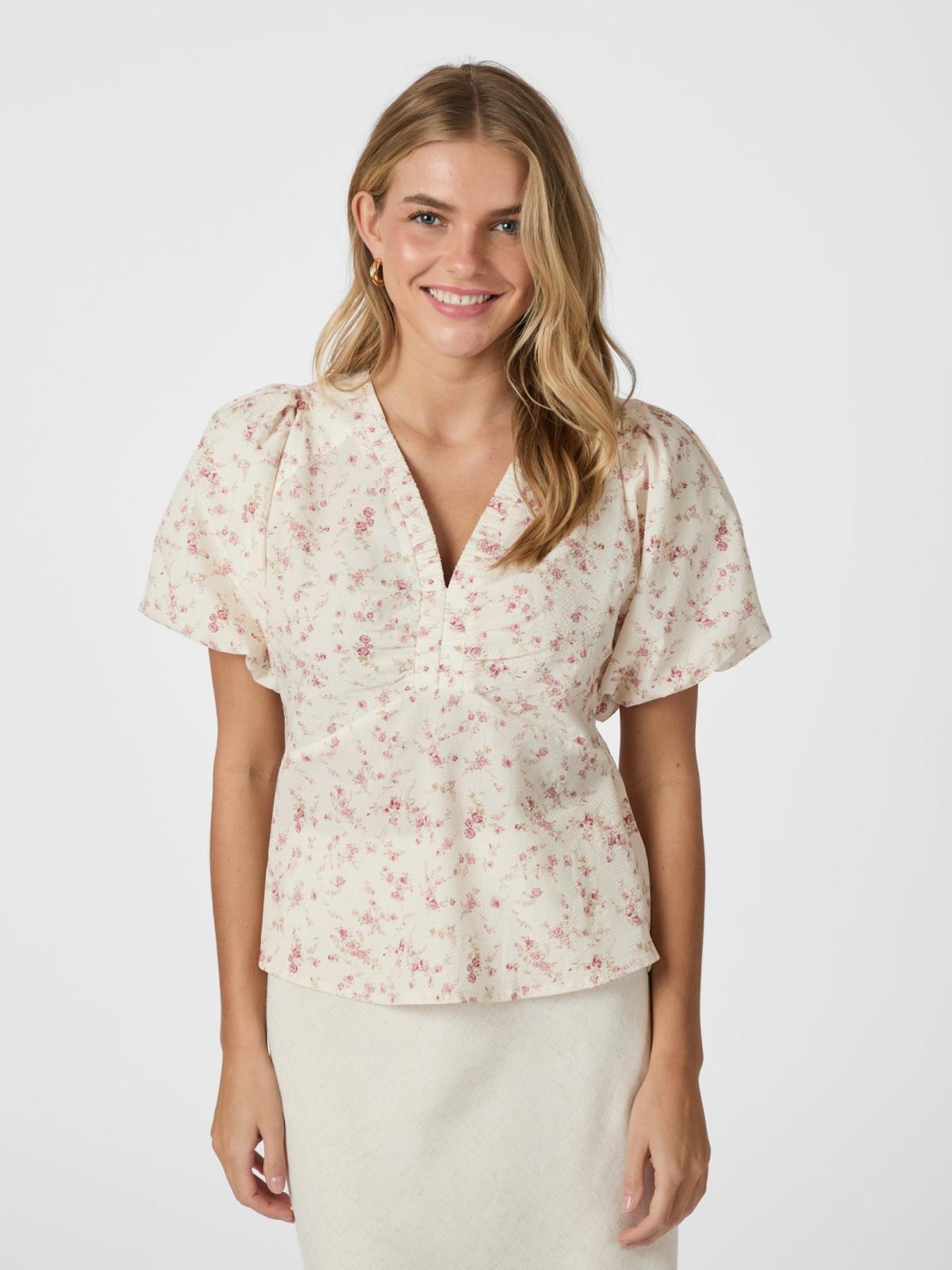 Irina Print Blouse-Bluser-Neo Noir-Aandahls