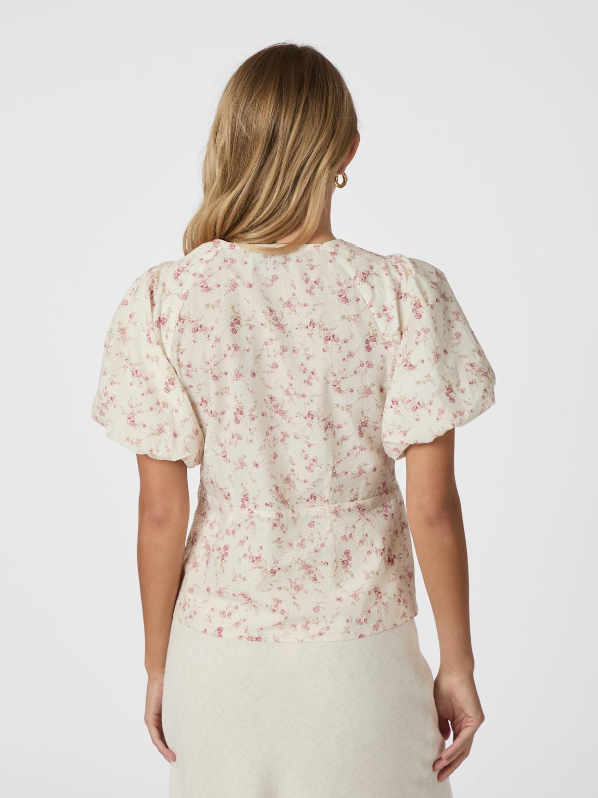 Irina Print Blouse-Bluser-Neo Noir-Aandahls