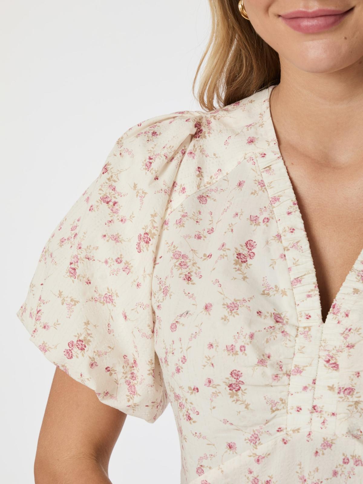 Irina Print Blouse-Bluser-Neo Noir-Aandahls
