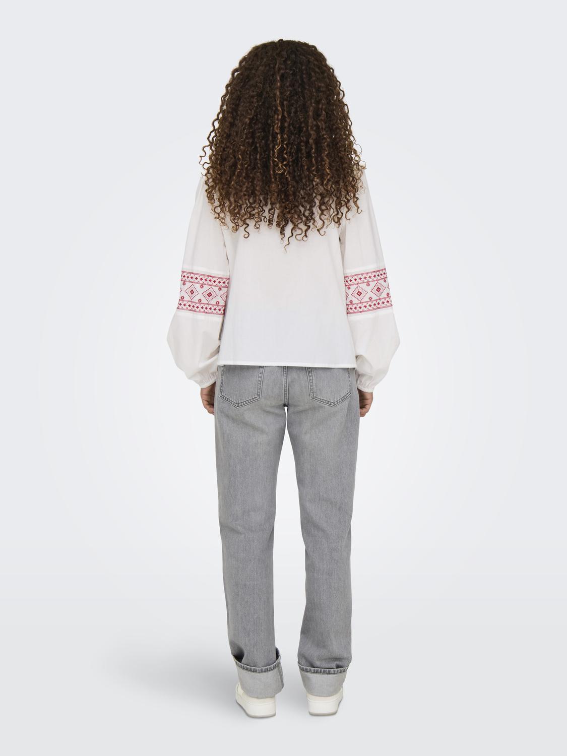 JDYLulu L/S Embroidery Shirt wvn-Skjorte-Jacqueline de Yong-Aandahls