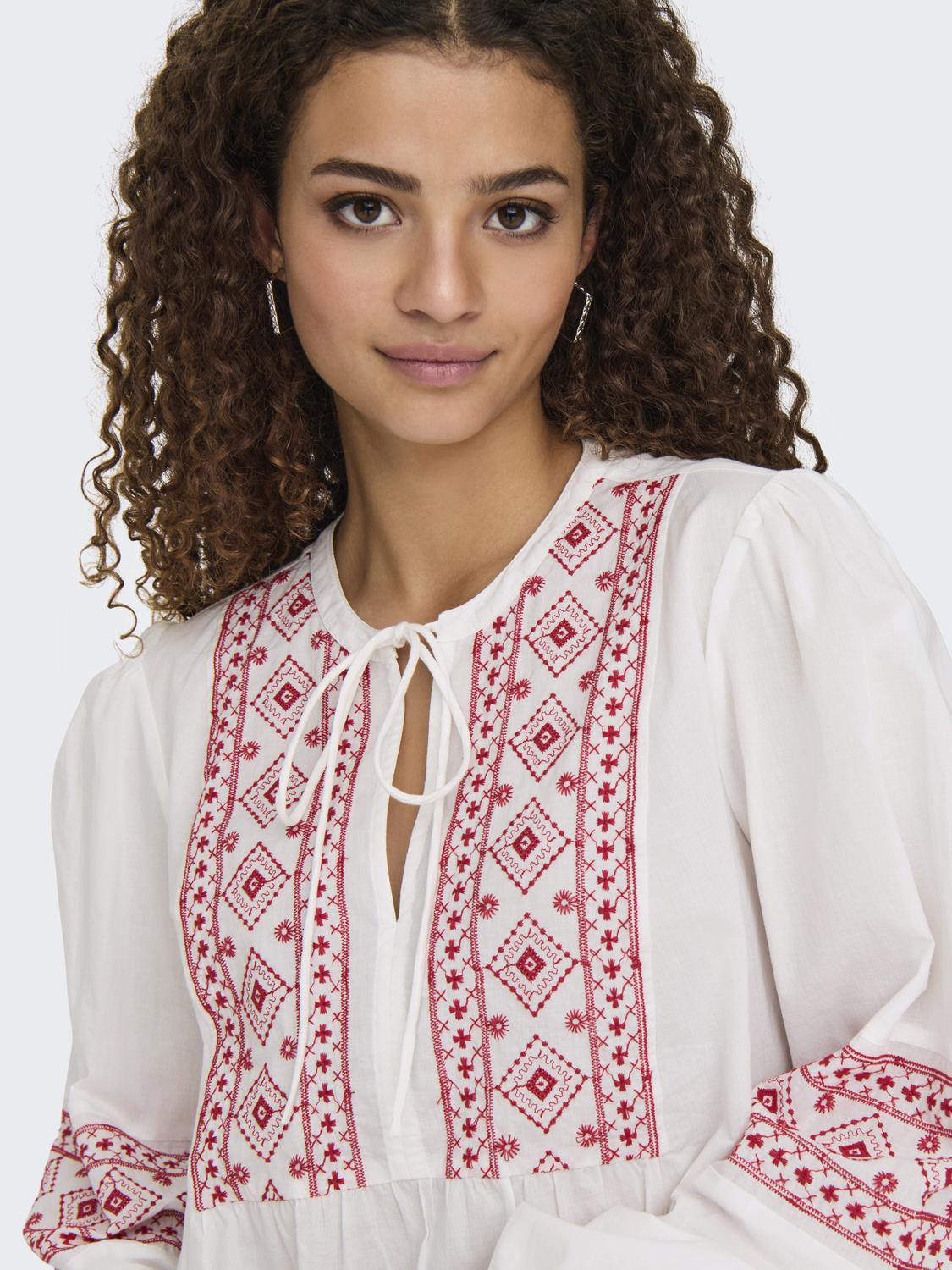JDYLulu L/S Embroidery Shirt wvn-Skjorte-Jacqueline de Yong-Aandahls