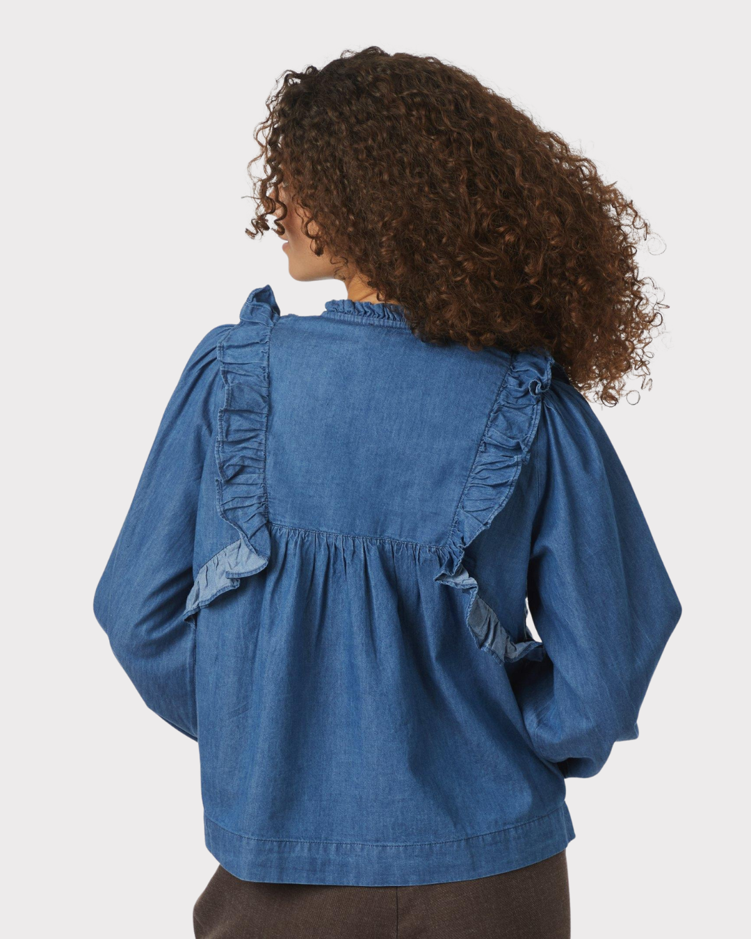 Janis Denim blouse-Overdel-Neo Noir-Aandahls