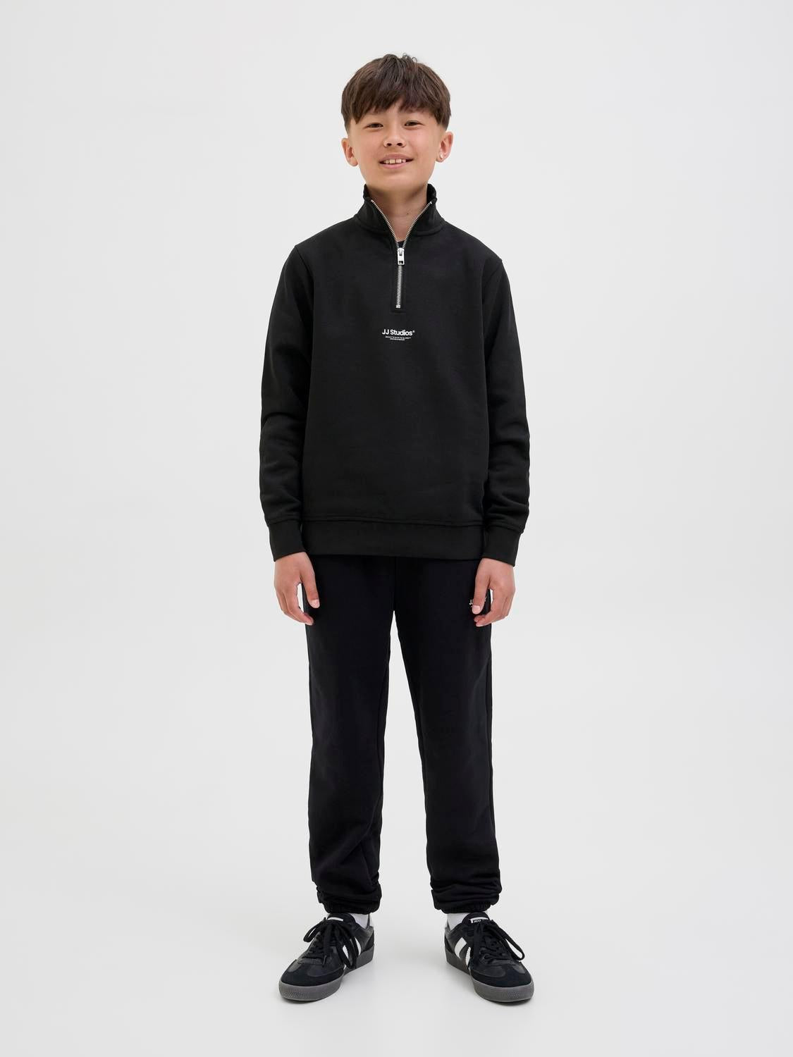 Jjesoho Sweat Quarter Zip Hn Noos Jnr-Genser-JACK&JONES JUNIOR-Aandahls