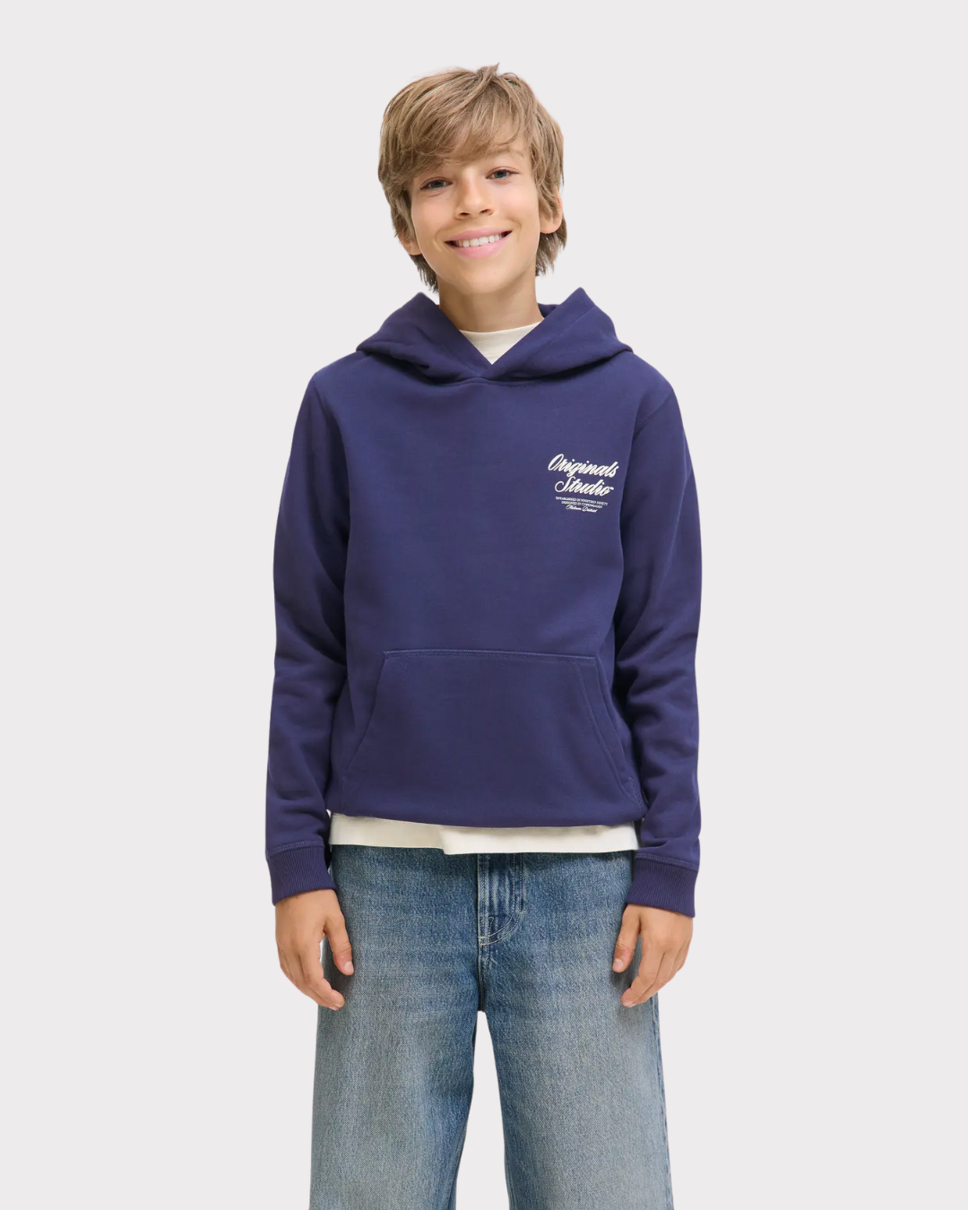 Jornorrebro Typo Sweat Hood-Genser-JACK&JONES JUNIOR-Aandahls