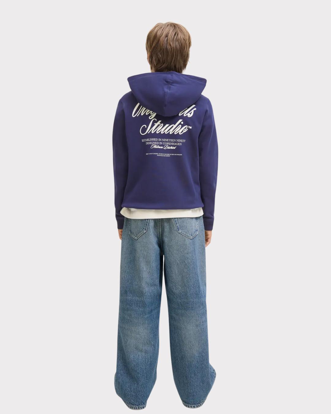 Jornorrebro Typo Sweat Hood-Genser-JACK&JONES JUNIOR-Aandahls