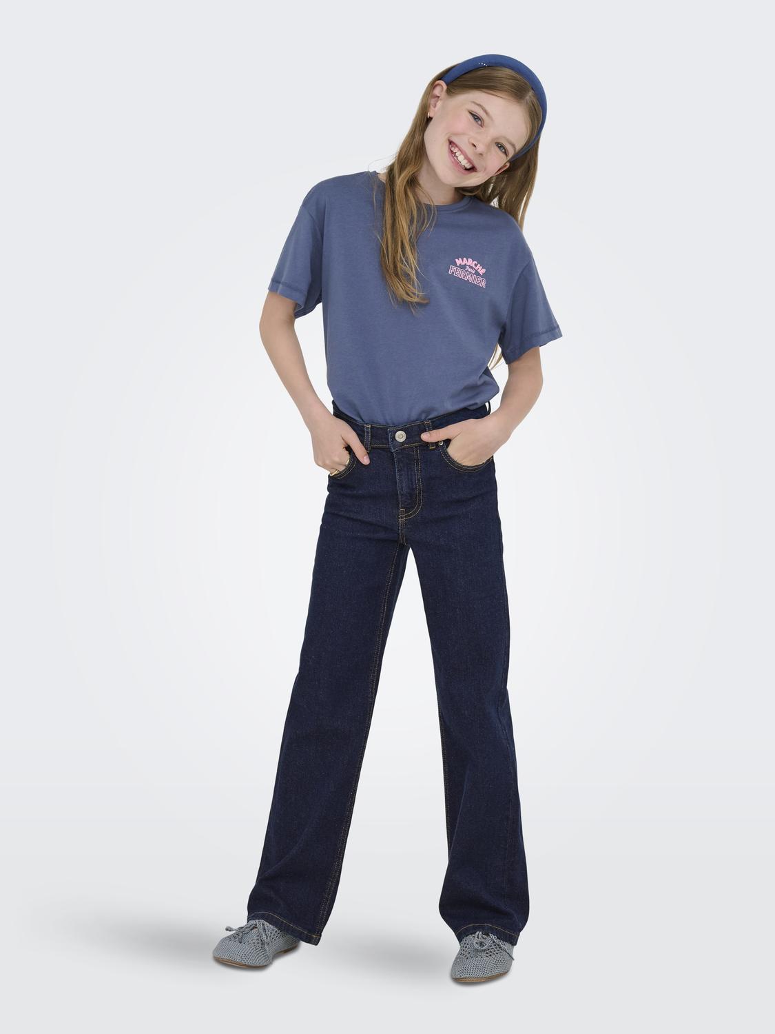 Juicy Reg Wide Leg Azg211 Dnm Noos-Bukse-KIDS ONLY GIRL-Aandahls