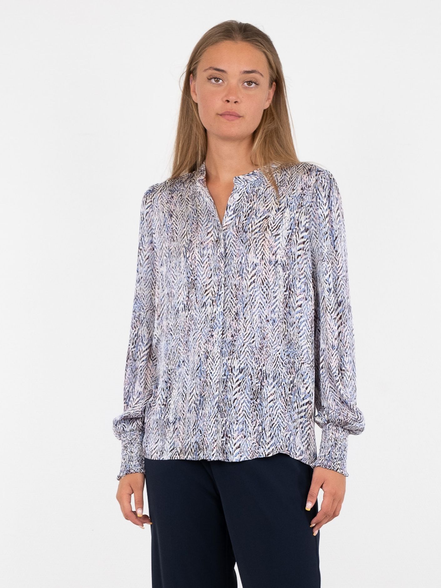 Kala Ditsy Multi Blouse-Bluser-Neo Noir-Aandahls