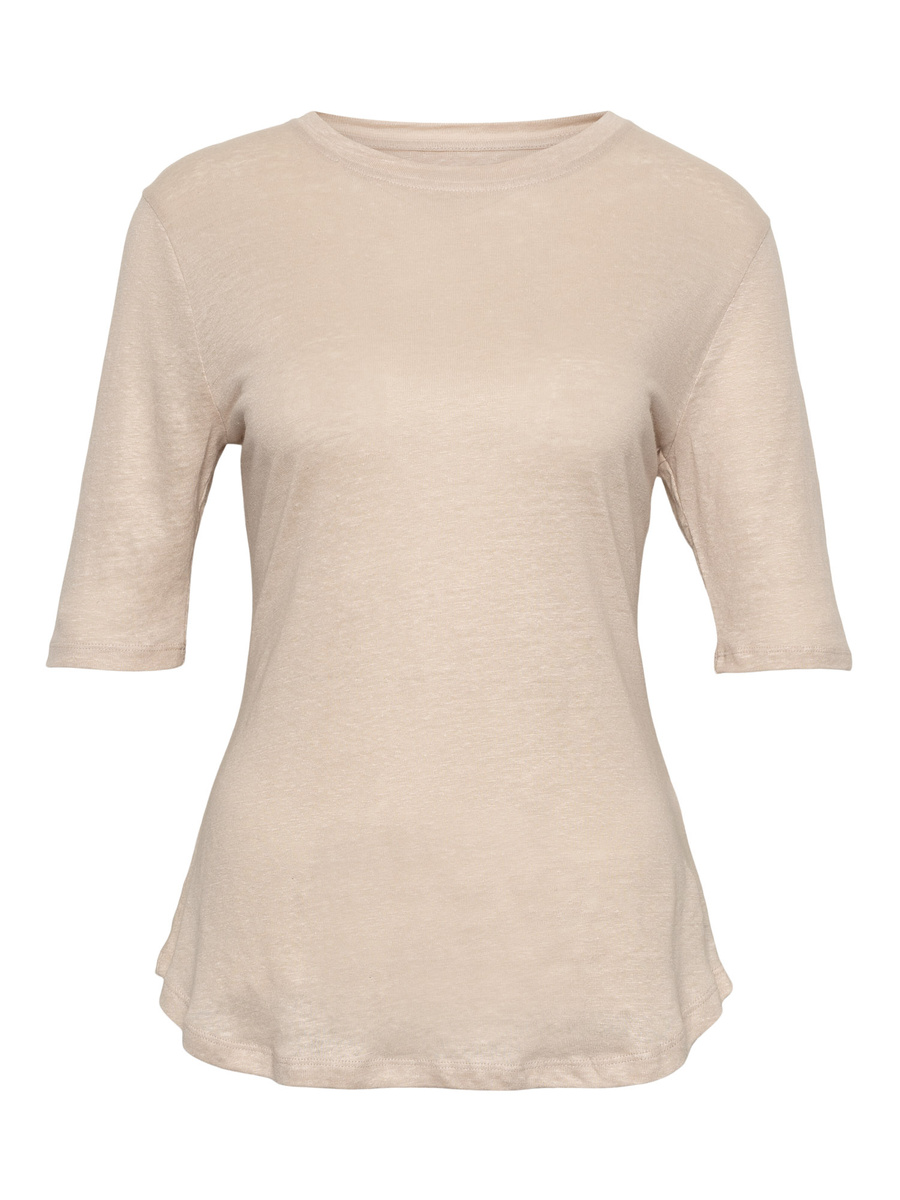Karina linen tee-T-shirt-Ella&il-Aandahls