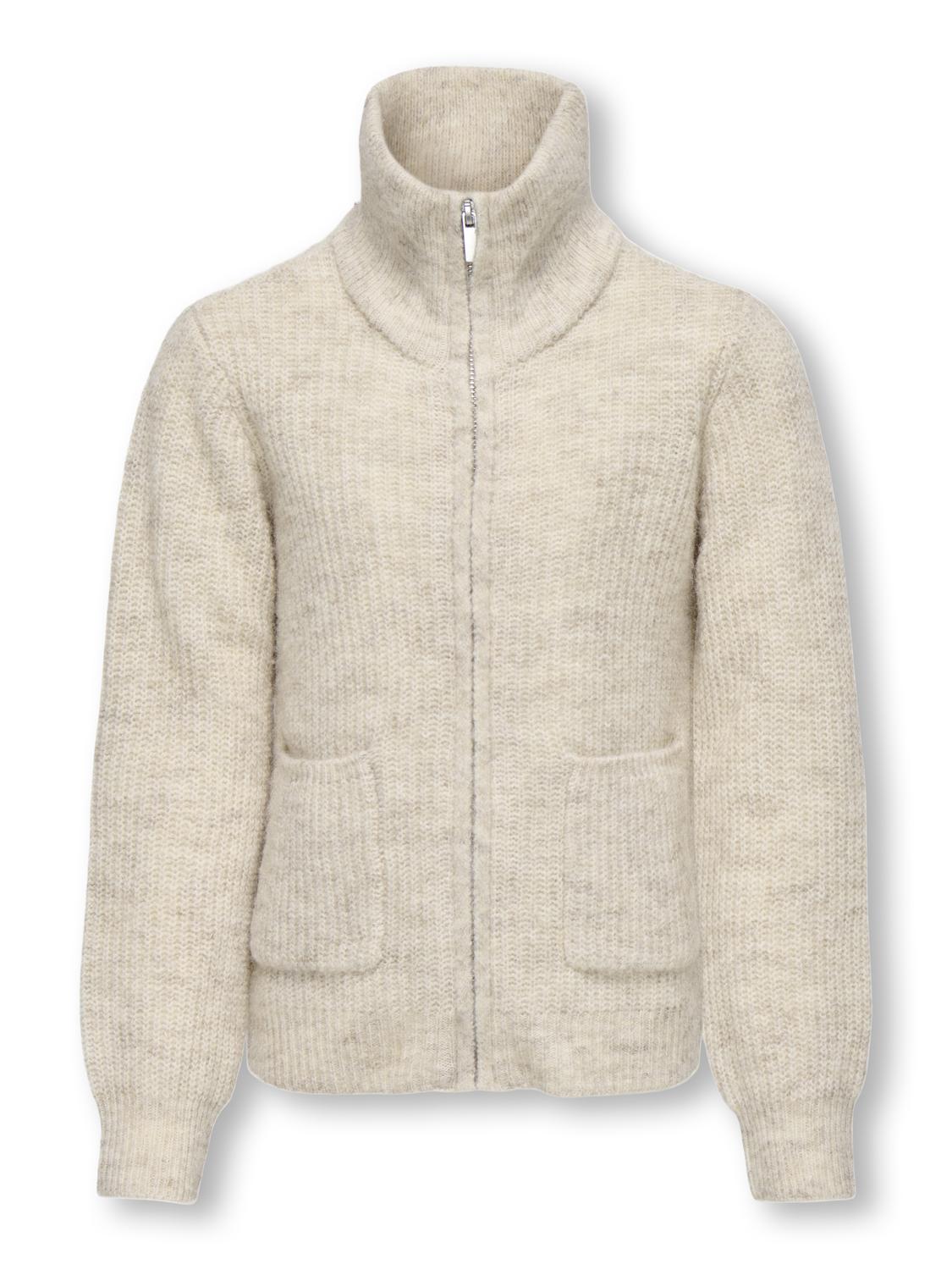 Kogfridi life LS zip cardigan knt-Cardigan-KIDS ONLY GIRL-Aandahls
