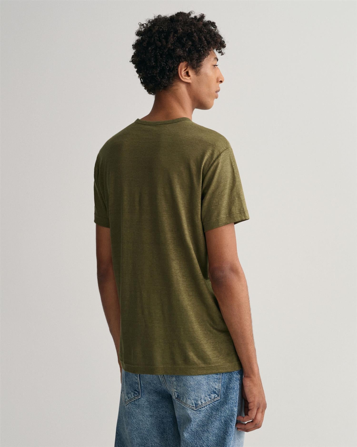 LINEN REGULAR T-SHIRT-Sweat-Gant-Aandahls