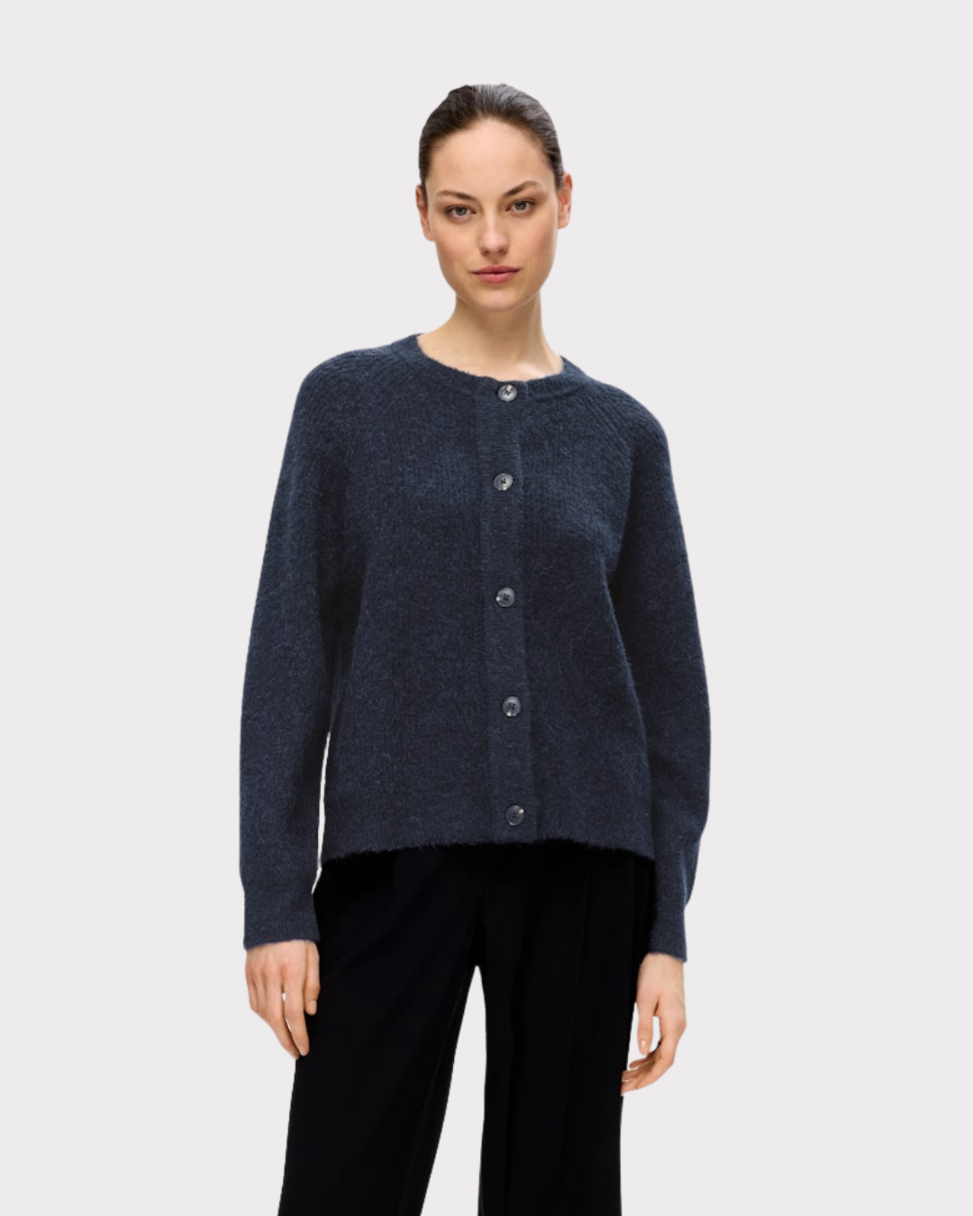 LULU LS KNIT SHORT CARDIGAN-Strikk-Selected Femme-Aandahls