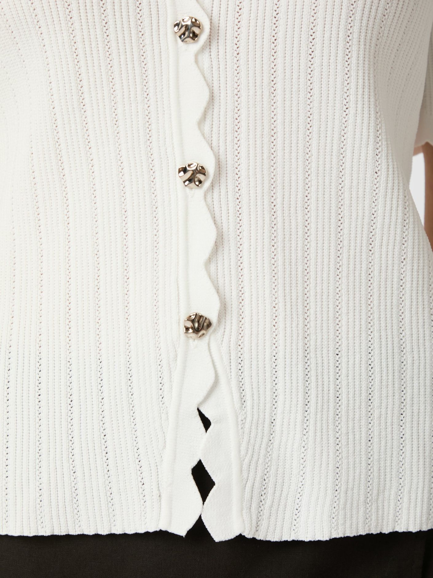 Larifa Stitch Knit Tee-Overdel-Neo Noir-Aandahls