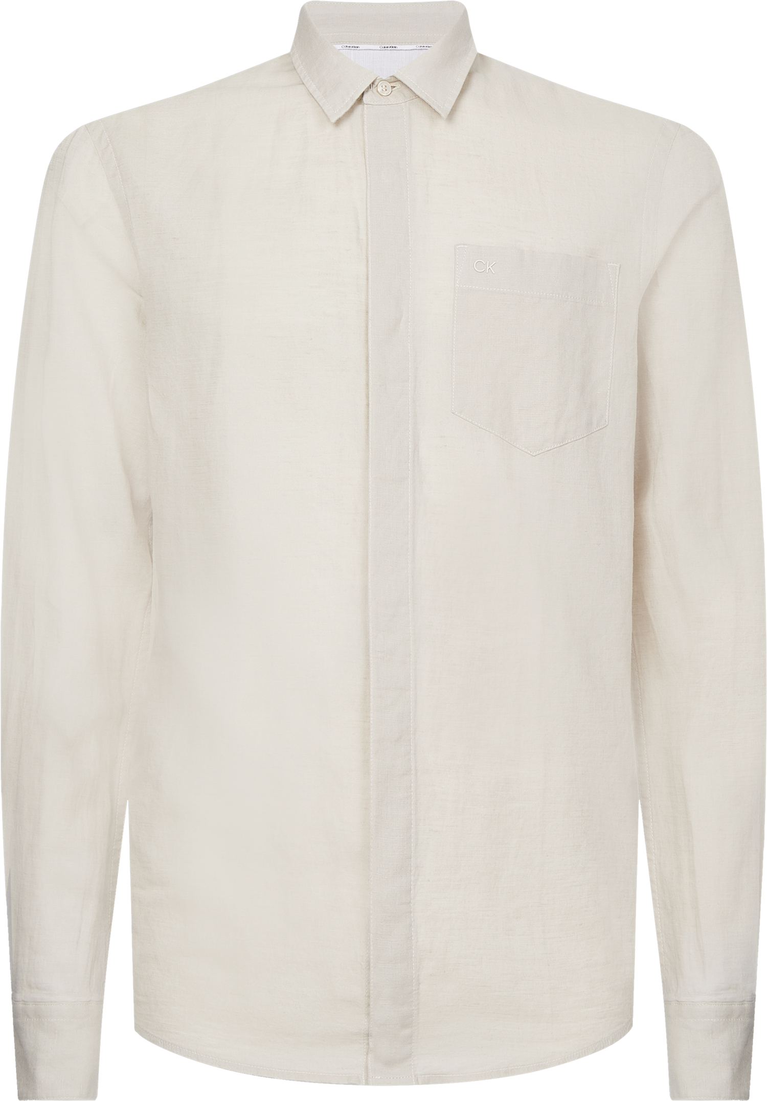 Linen Cotton Regular Shirt-Skjorte-Calvin Klein-Aandahls