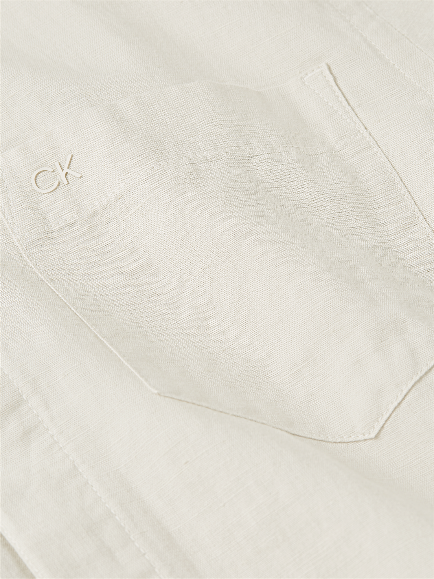 Linen Cotton Regular Shirt-Skjorte-Calvin Klein-Aandahls