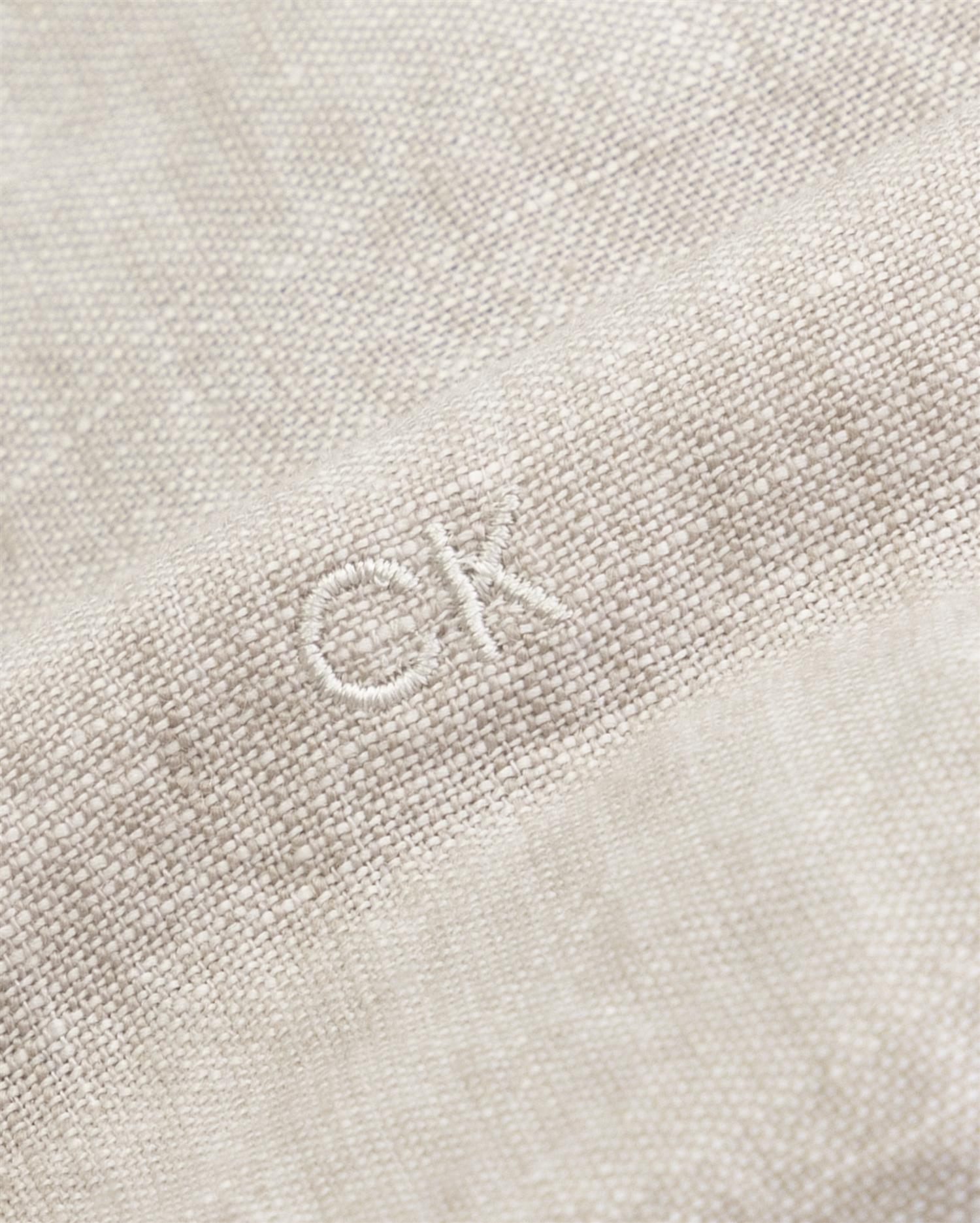 Linen Solid slim shirt-Skjorte-Calvin Klein-Aandahls