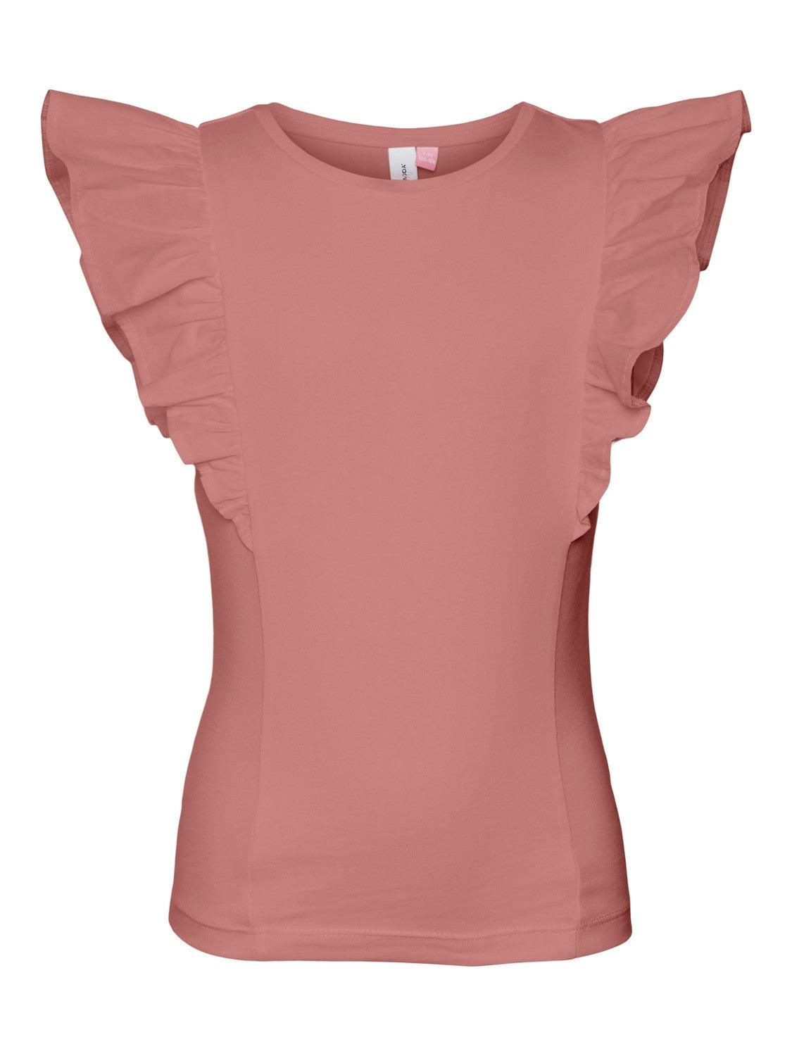 Lola Ruffle Top-T-shirt-Vero Moda-Aandahls