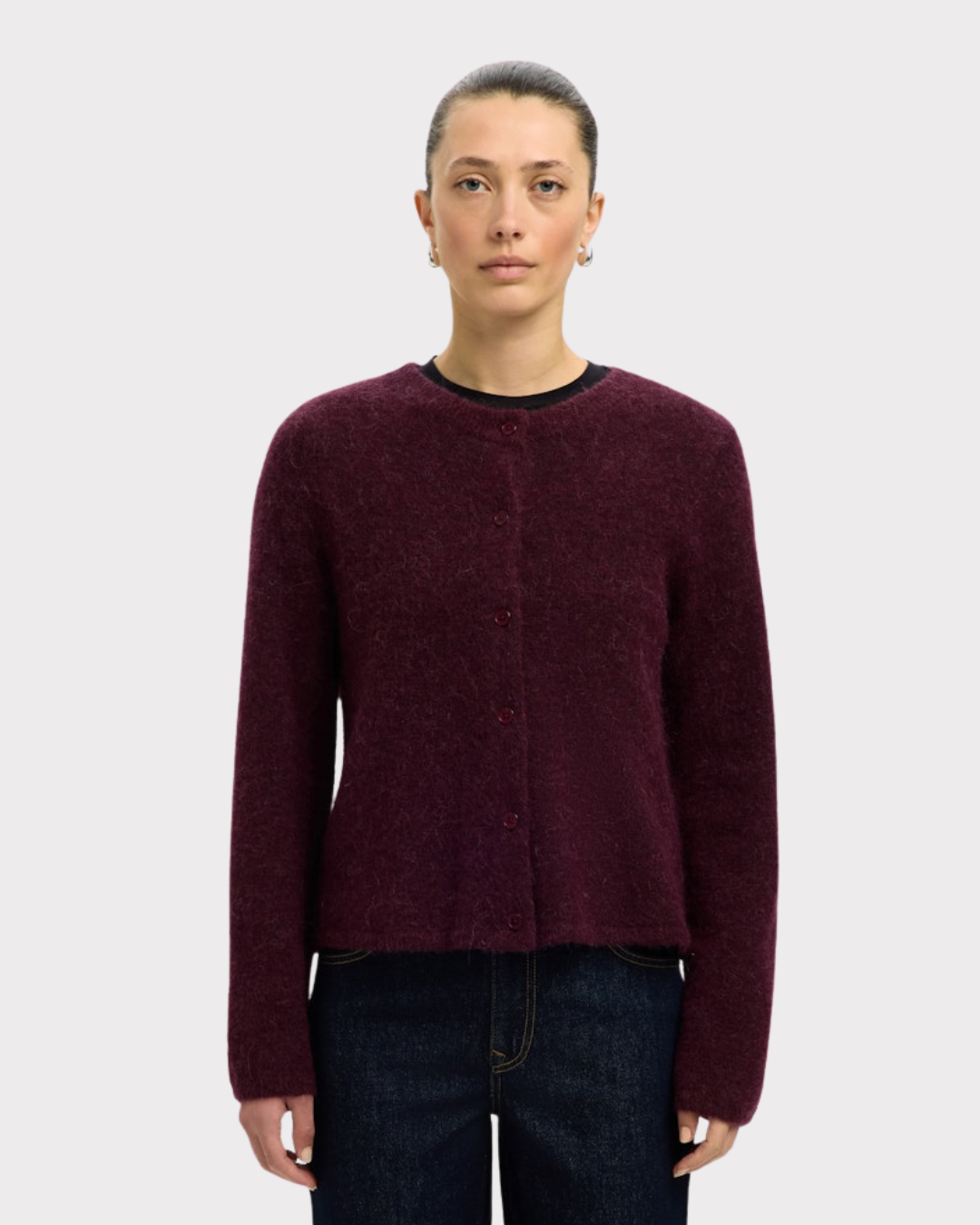 Lulu NEW LS KNIT cardigan-Strikk-Selected Femme-Aandahls