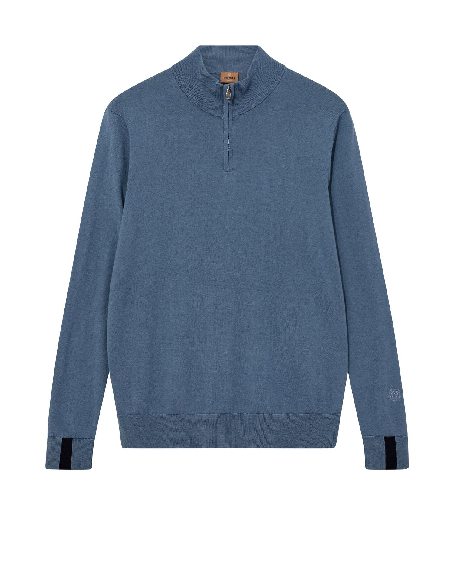 MMGAdam Soft Zip Turtle Neck Knit-Genser-Mos Mosh-Aandahls