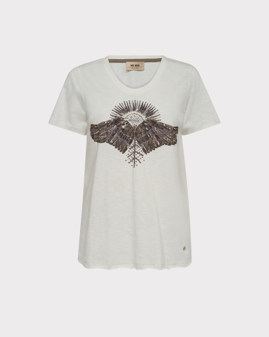 MMNadine O-SS Deco Tee-T-shirt-Mos Mosh-Aandahls